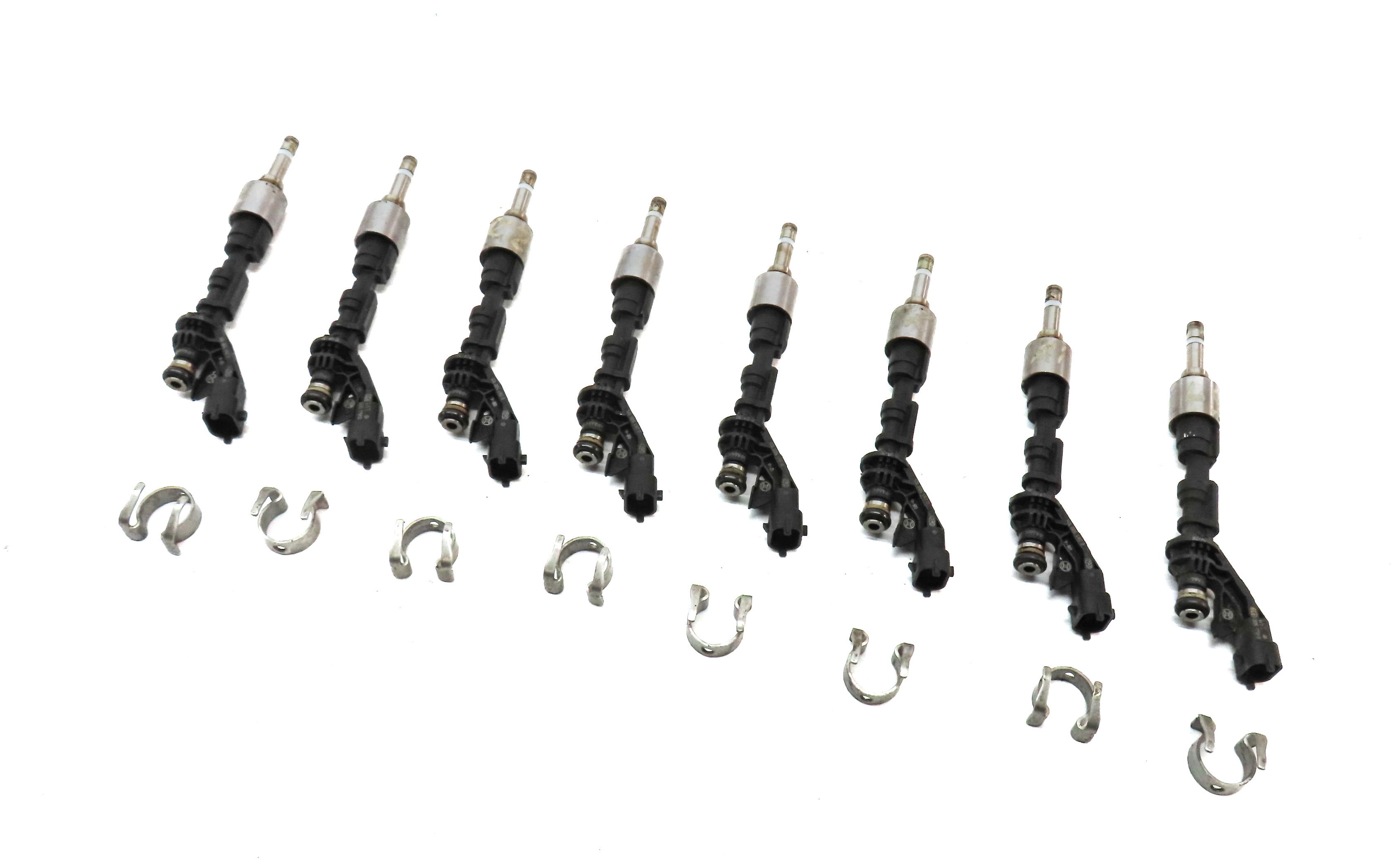 2010-2017 RANGE ROVER SPORT (L320 L322) JAGUAR XF XJ XK 5.0L FUEL INJECTOR SET 8 — exact item pictured
